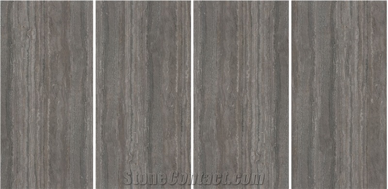 Coffee Travertine Sintered Stone Slabs 1200*600Mm
