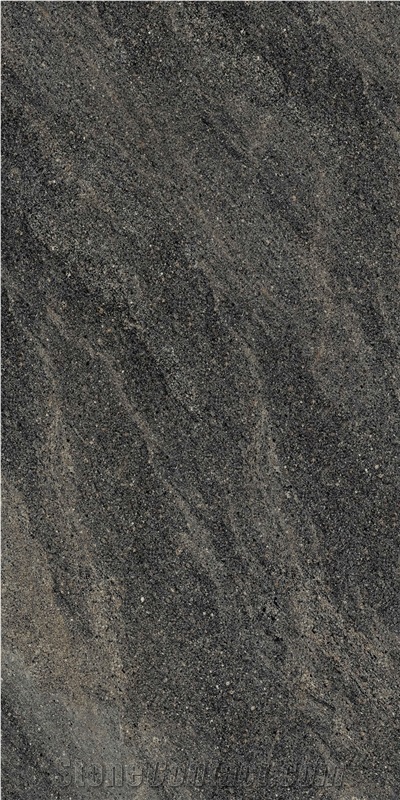 Dark Grey Galaxy Sintered Stone Slabs 1200*600Mm