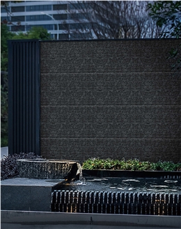 Flowing Stone Black Grey Sintered Stone Slabs