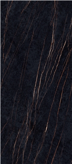 Silk Gold Black Sintered Stone Slabs