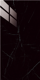White Stripe In Black Sintered Stone Slabs 1200*600Mm White Stripe In Black Sintered Stone Slabs 1200*600Mm