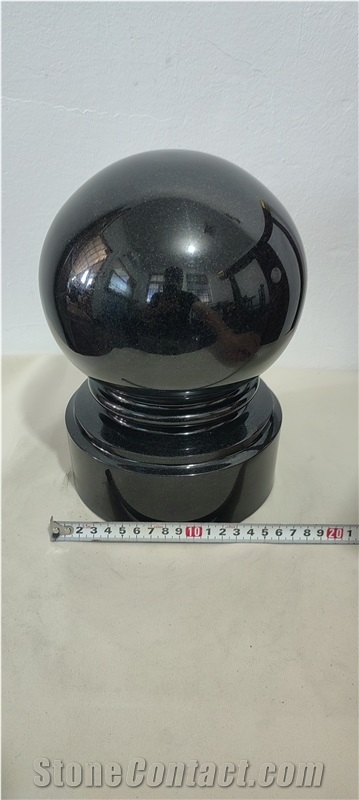 Granite Black Monumental Vase