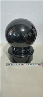 Granite Black Monumental Vase