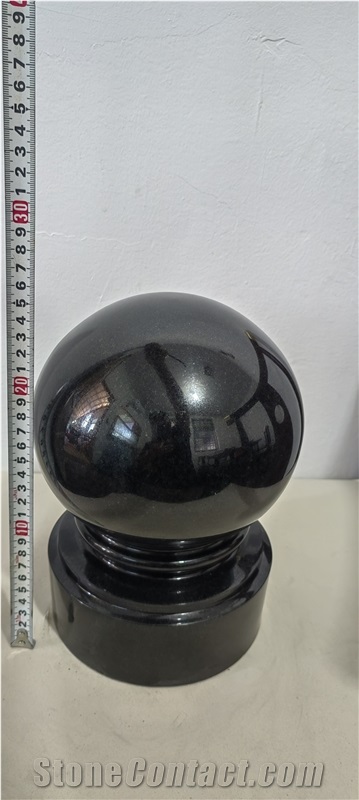 Granite Black Monumental Vase