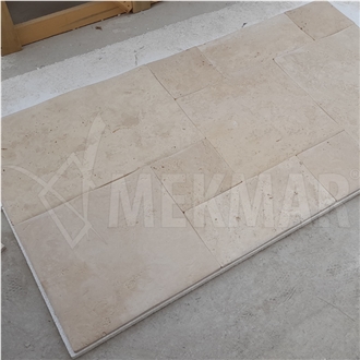 Classic Pillowed Travertine Pattern Set Tiles