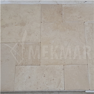 Classic Pillowed Travertine Pattern Set Tiles