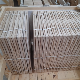 Classic Pillowed Travertine Pattern Set Tiles