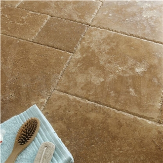 Noce Travertine French Pattern Tiles