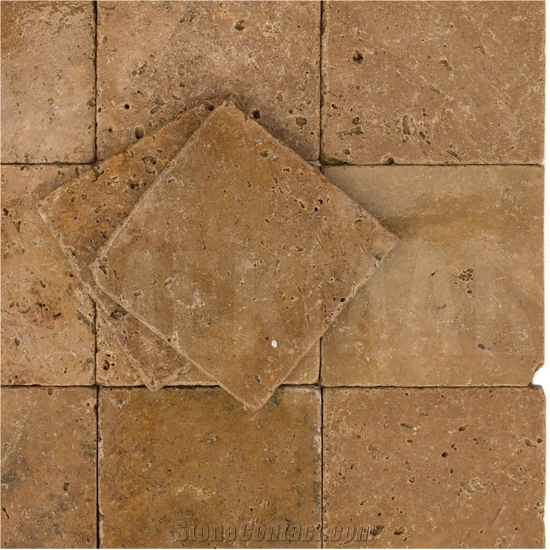 Noce Travertine French Pattern Tiles
