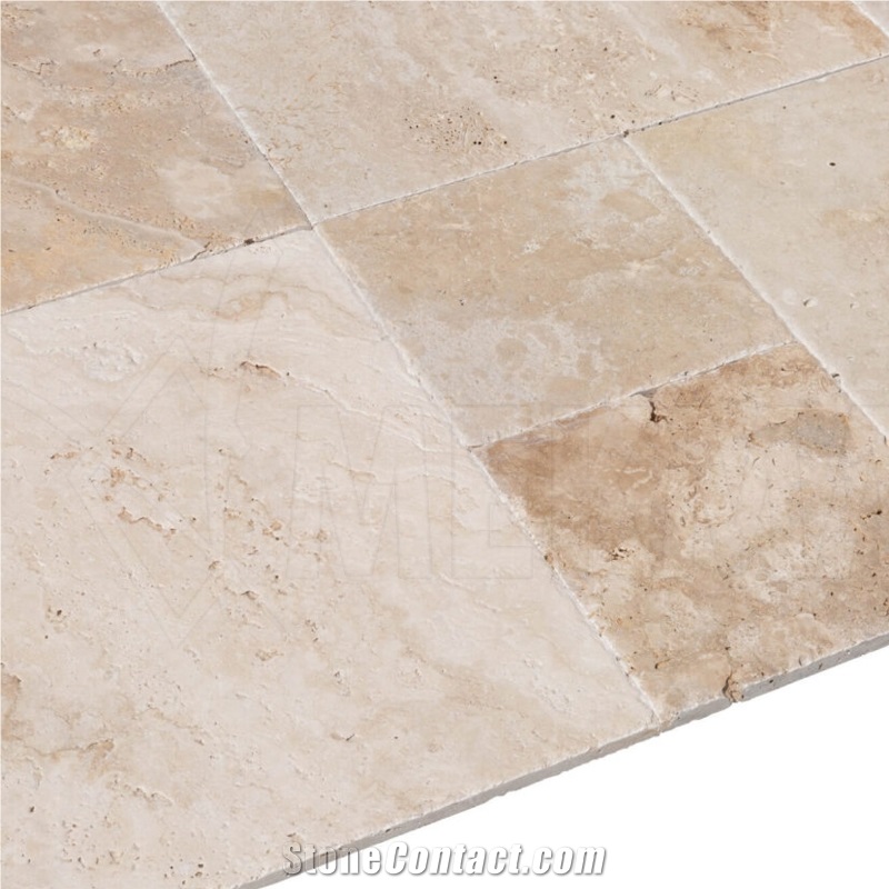 Scott Rustic Pattern Set Travertine Tiles