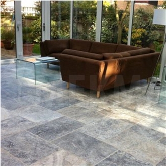 Silver Grey Travertine Pattern Set Tiles Silver Grey Travertine Pattern Set Tiles