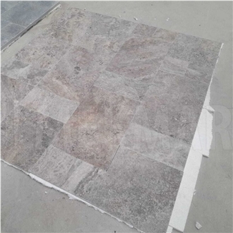 Silver Grey Travertine Pattern Set Tiles