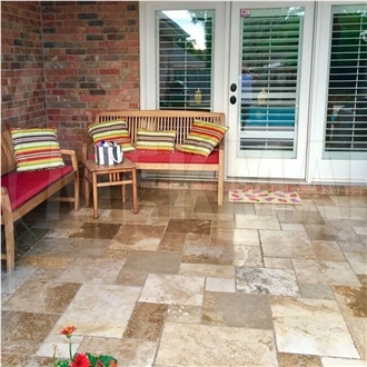 Volcano French Pattern Set Travertine