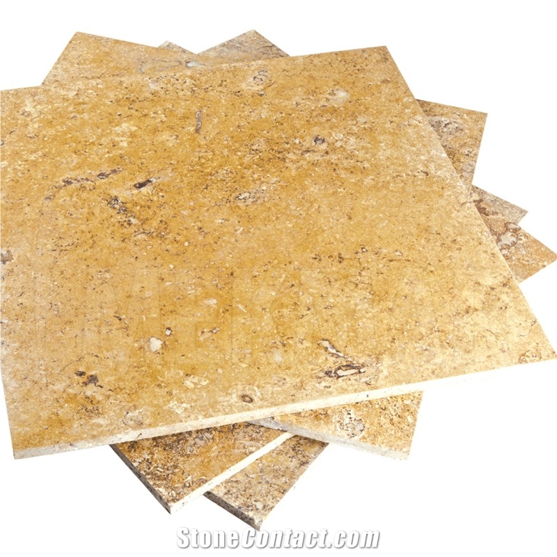 Yellow Gold Travertine Tiles