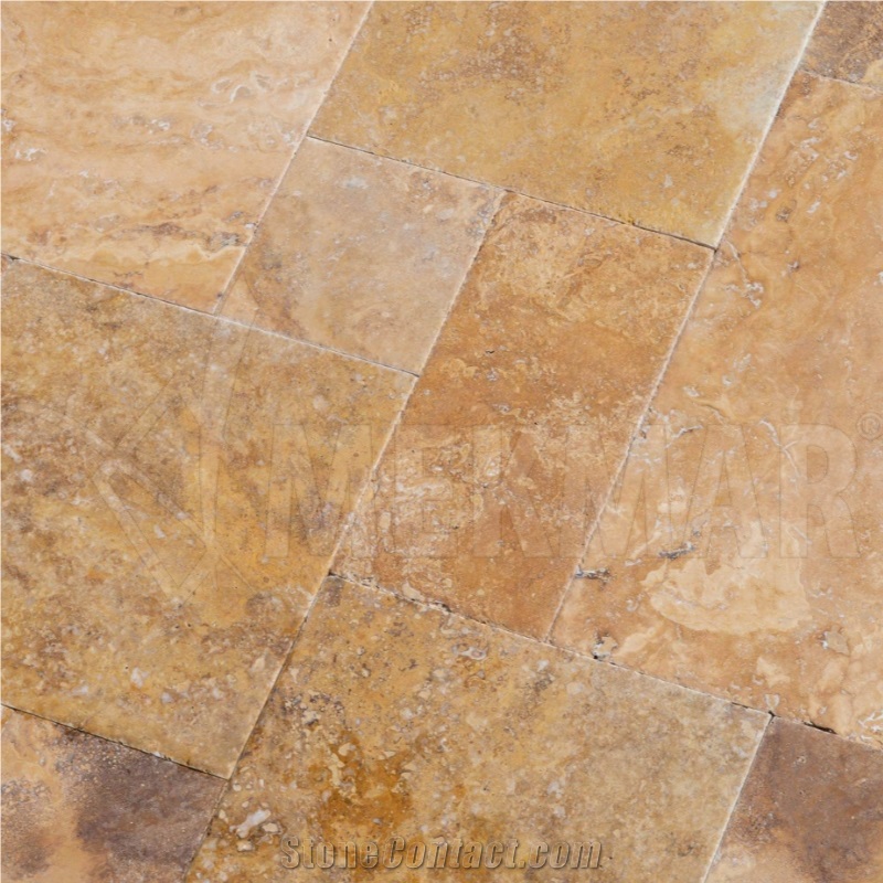 Yellow Gold Travertine Tiles