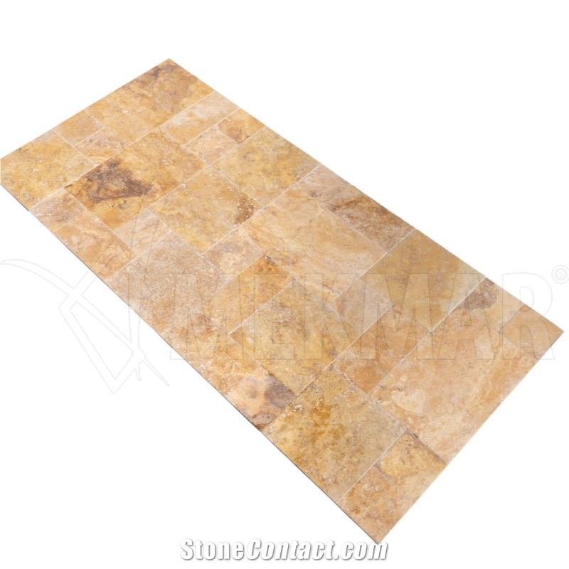 Yellow Gold Travertine Tiles