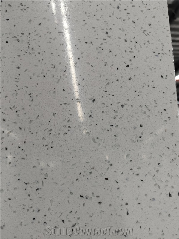 Background Big Stone Slabs Crystal White Quartz Slabs