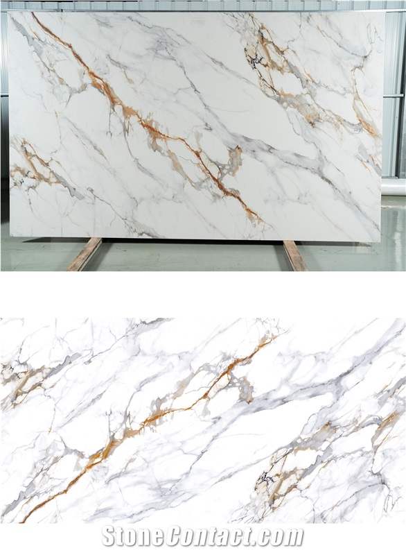 Hot Sale Calacatta  Artificial Stone Quartz Slabs