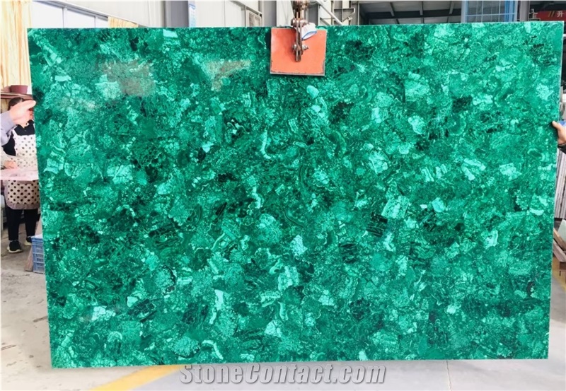 Various Beautiful Semiprecious Stone Slabs