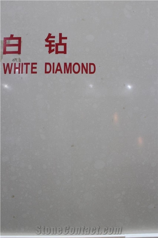 White Artificial Stone, White Diamond Quartz, Engineered Stone