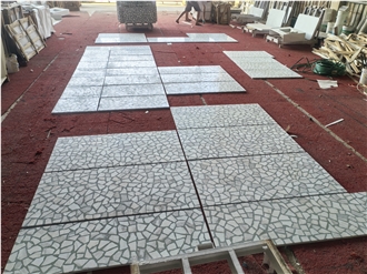 White Marble Terrazzo Floor Tiles & Slabs