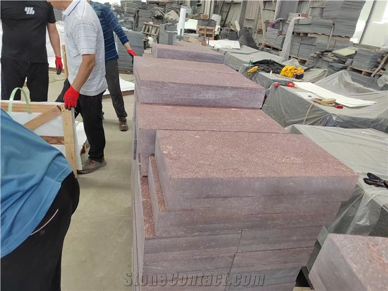 Cheapest Honed Red Porphyry Tiles
