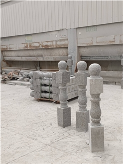 China Durable G603 Granite Balustrades For Balcony