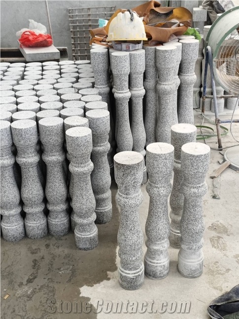 China Durable G603 Granite Balustrades For Balcony