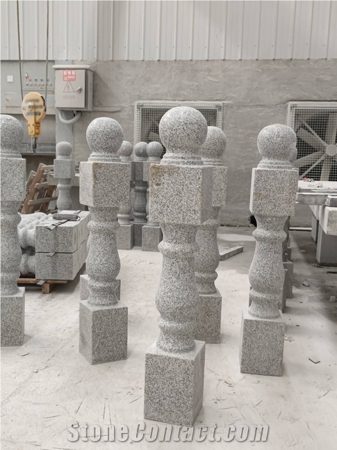 China Durable G603 Granite Balustrades For Balcony