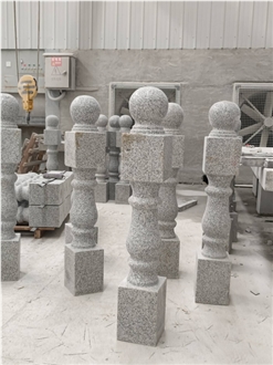 China Durable G603 Granite Balustrades For Balcony