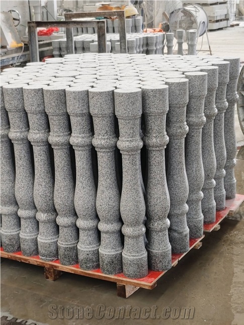 China Durable G603 Granite Balustrades For Balcony