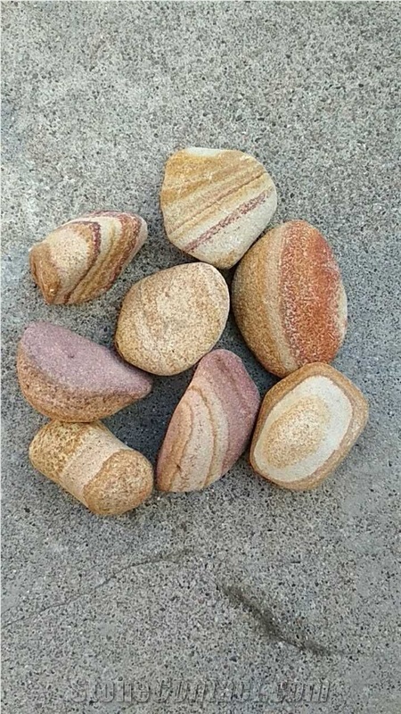 Colorful Beautiful Washed Pebble Stone For Garden Deco