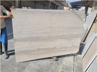 Beige Travertine Slab Tiles