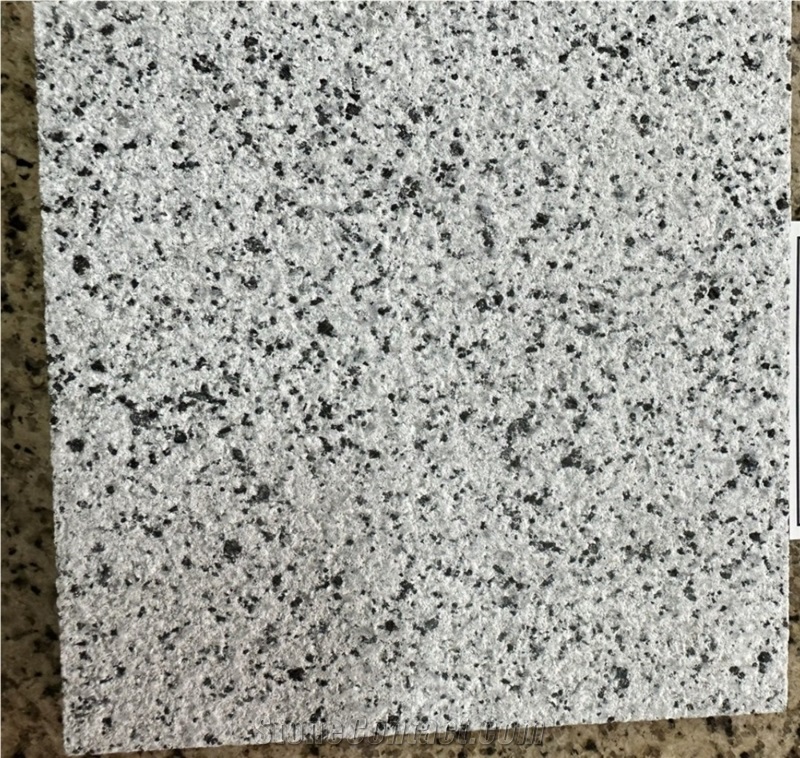 White Granite Bush Hammered Tiles