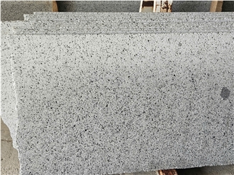 White Granite Bush Hammered Tiles