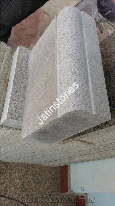 Pink Granite Kerbstone
