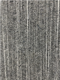 Chiseled And Sanded Natanz Black Granite Slab Lineal Plus Design Slabs