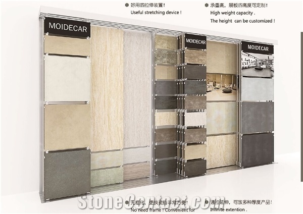 Adjustable Sliding Display Metal Rack For Ceramic Tile