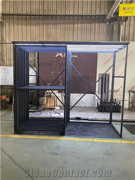 Ceramic Tile Display Sliding Rack With Light