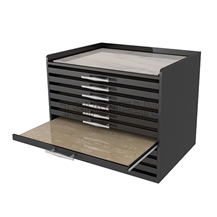 Ceramic Tile Sample, Timber Sample Drawer