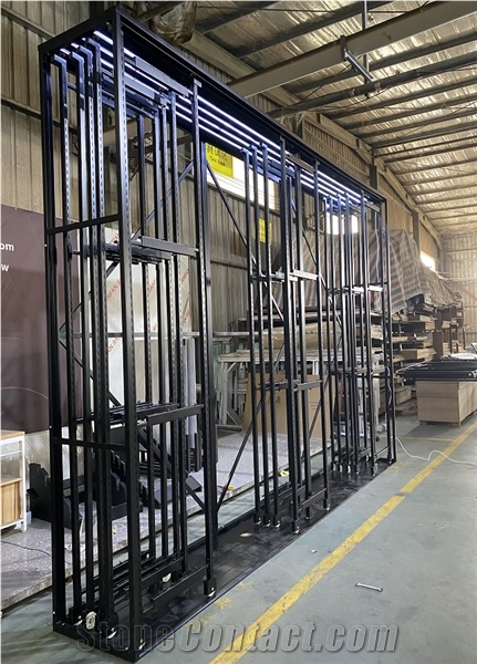 Ceramic Tile Sliding Display Rack With Light