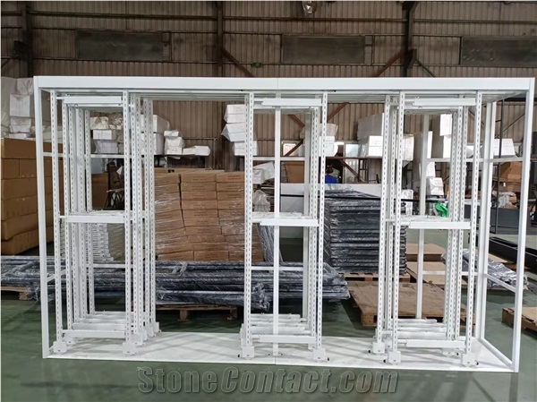 Ceramic Tile Sliding Metal Display Stand Rack