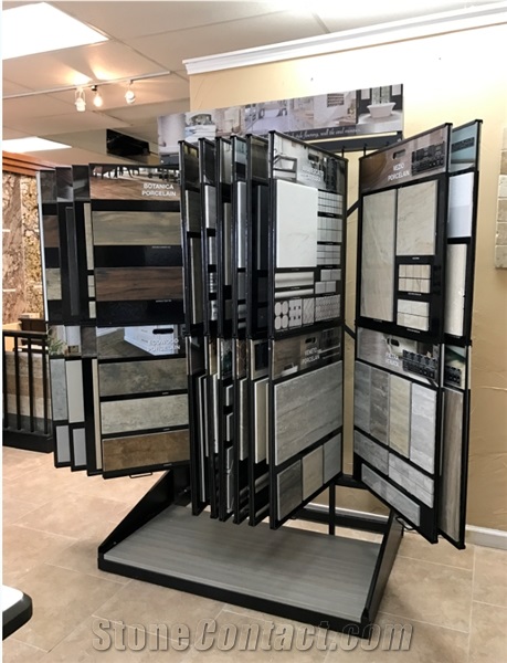 Handle Board Display Metal Rack, MDF Display Stand