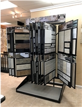 Handle Board Display Metal Rack, MDF Display Stand