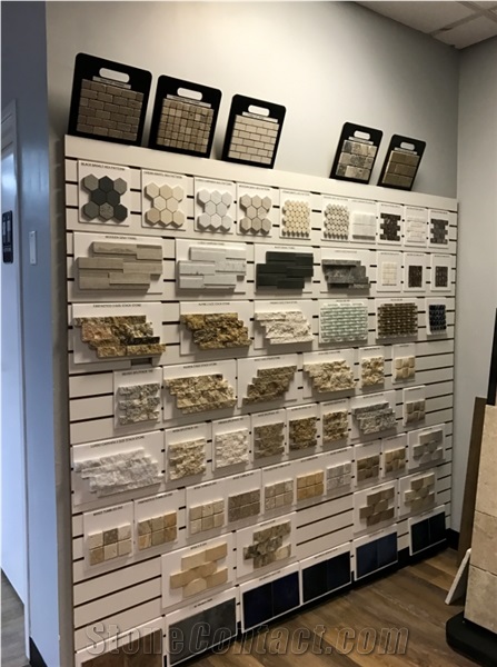 Mosaic Display Solution, Culture Stone Display For Showroom