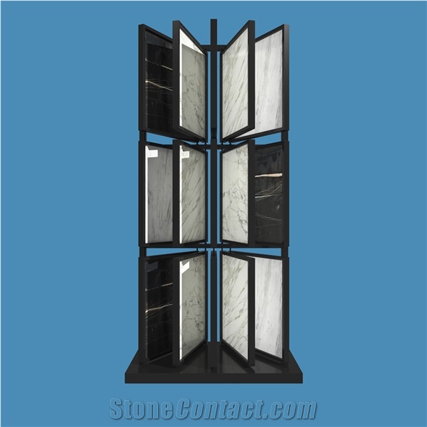 Tile Display Solution, Metal Page Turning Stand