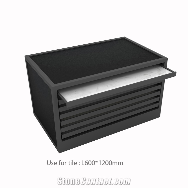 Tile Drawer Cabinet, MDF Powder Coated Rack