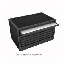 Tile Drawer Cabinet, MDF Powder Coated Rack