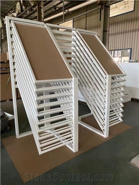 Tile Sliding Rack, Wood Sample Horizontal Rack