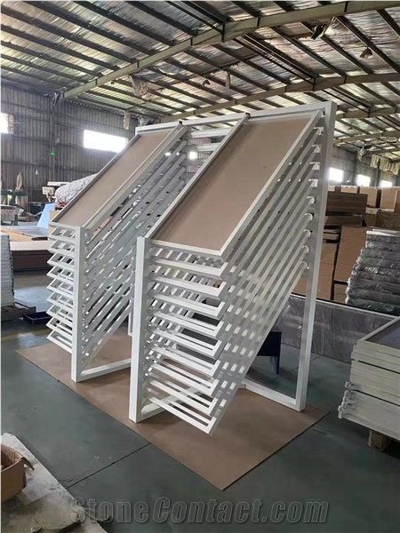 Tile Sliding Rack, Wood Sample Horizontal Rack